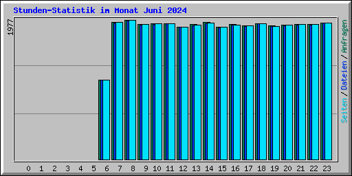 Stunden-Statistik im Monat Juni 2024