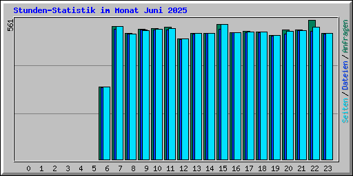 Stunden-Statistik im Monat Juni 2025